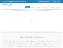 Tablet Screenshot of eastbeachdental.com